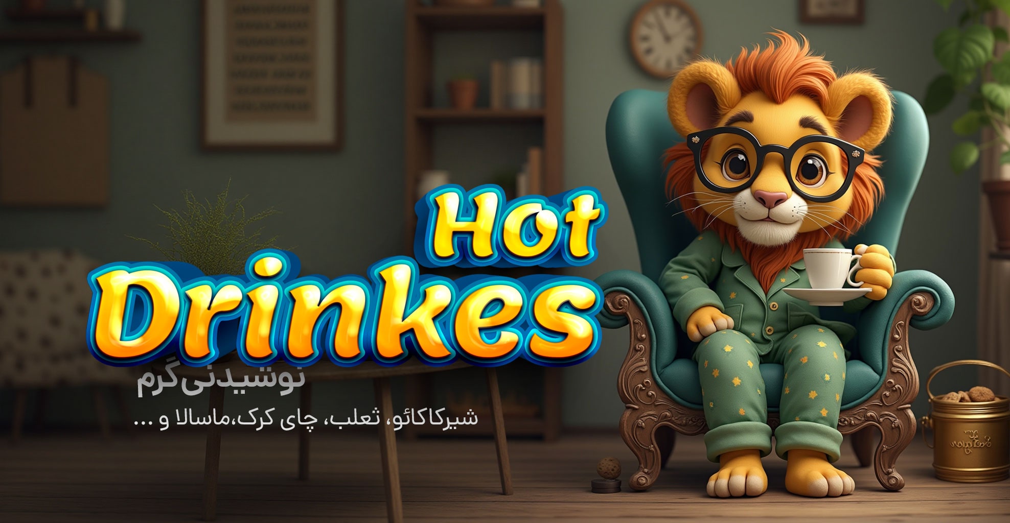 بنر نوشیدنی های گرم سفارش آنلاین