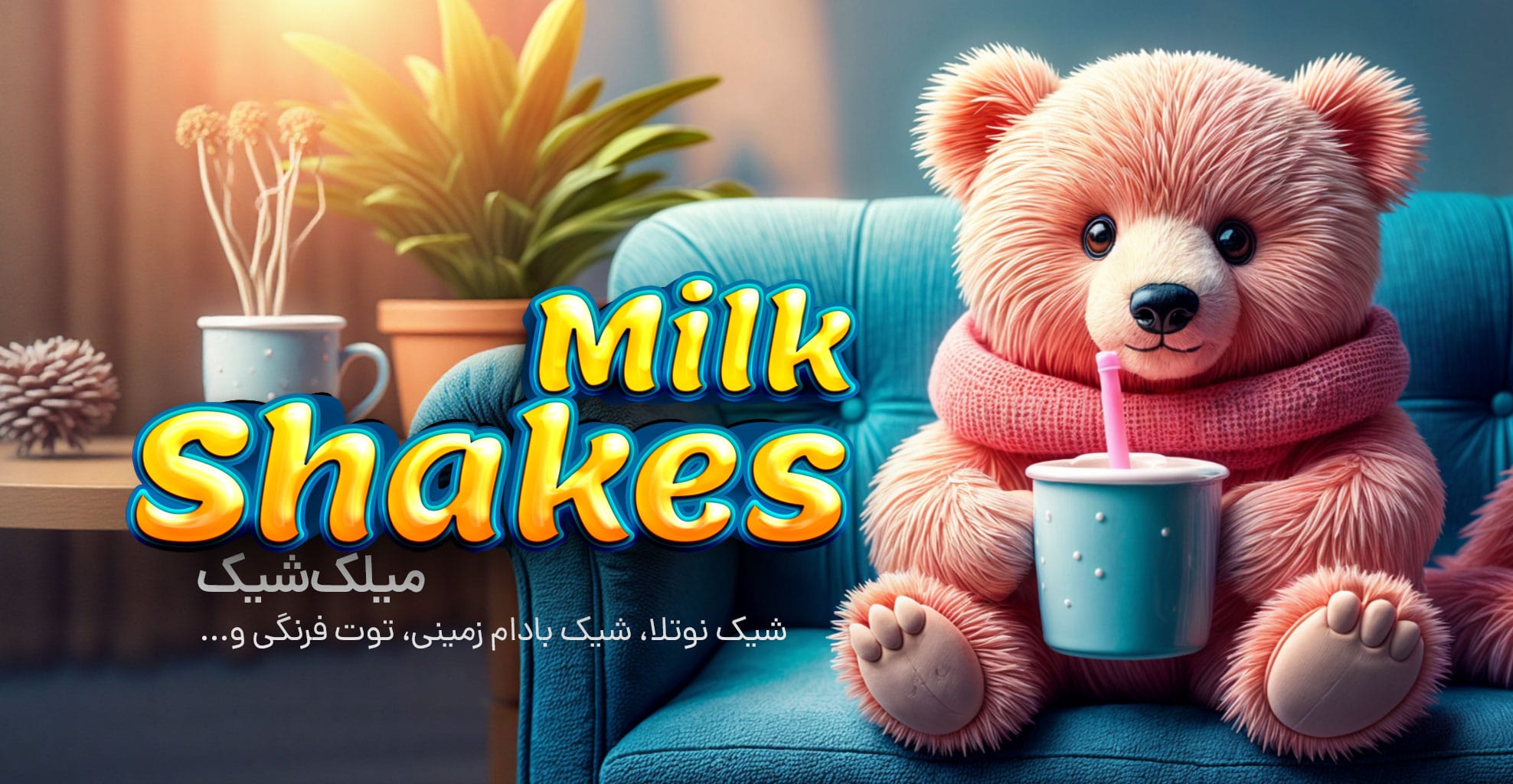 بنر میلک شیک سفارش آنلاین